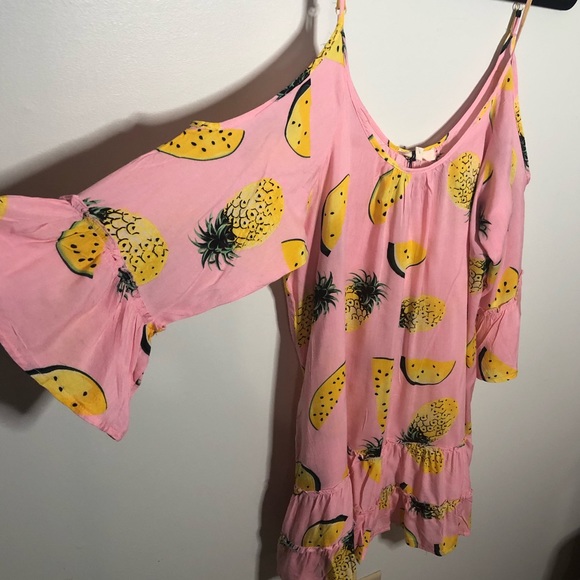 pineapple swim cover up